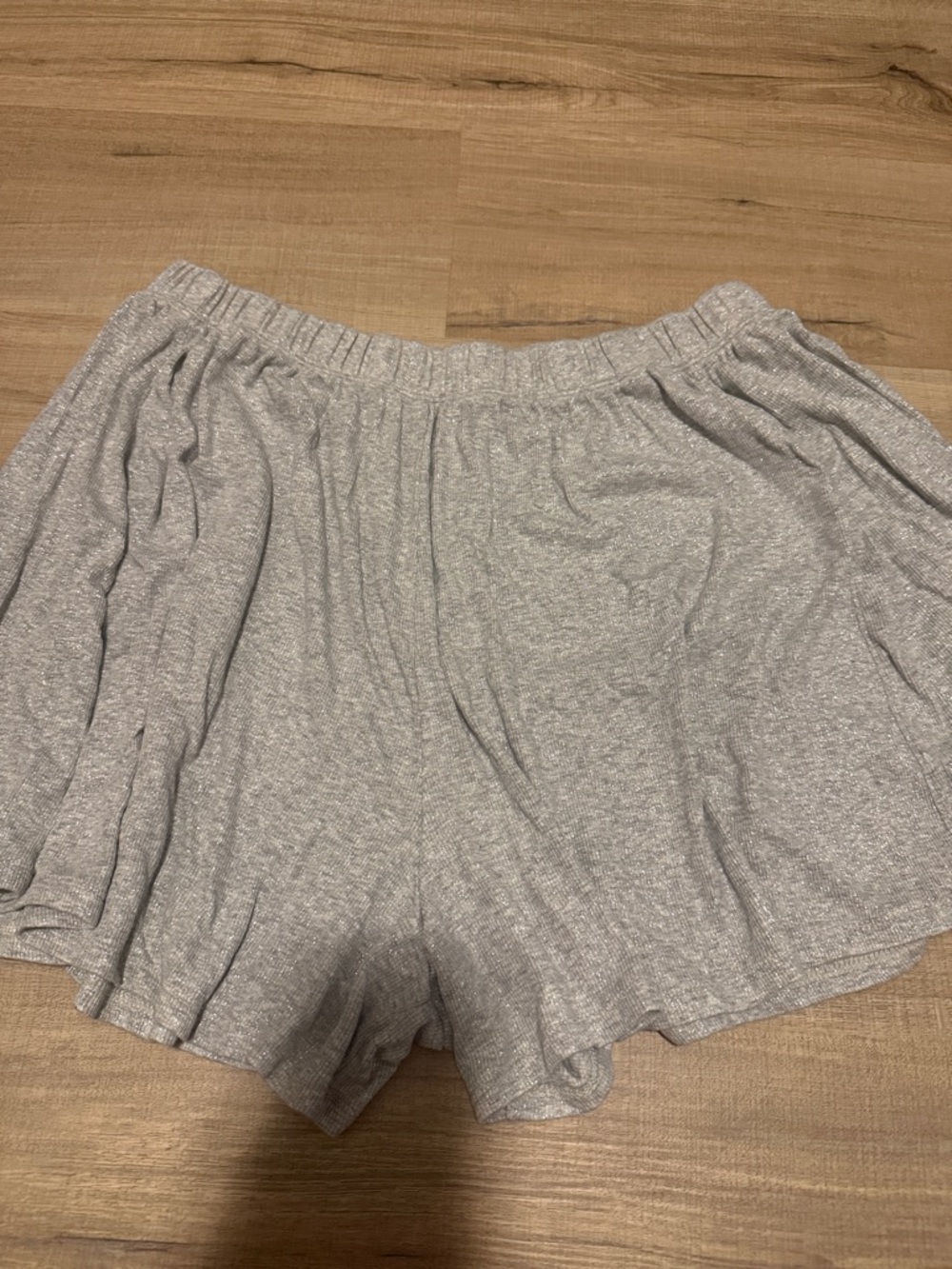 Aerie Gray & Silver Sparkle Lounge Short